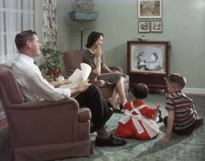 Video tv famille 1960